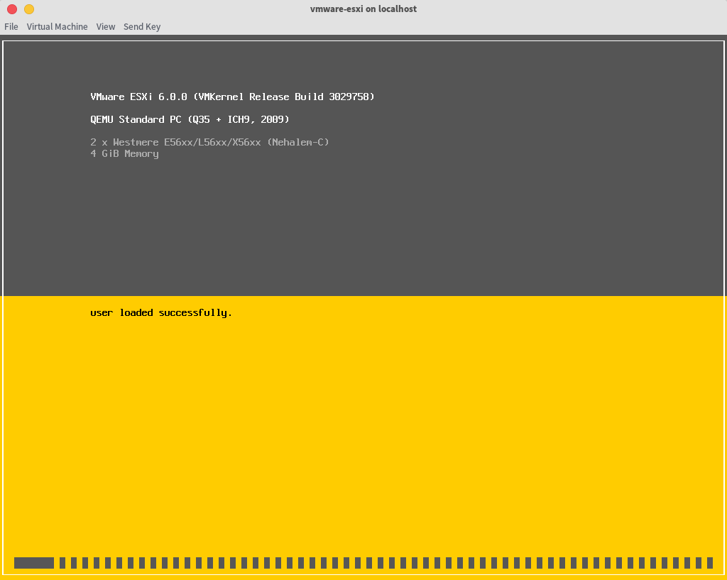 VMware ESXi installation